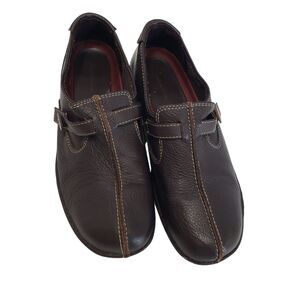 Croft & Barrow Women's Brown Leather Loafers, Size 8.5
